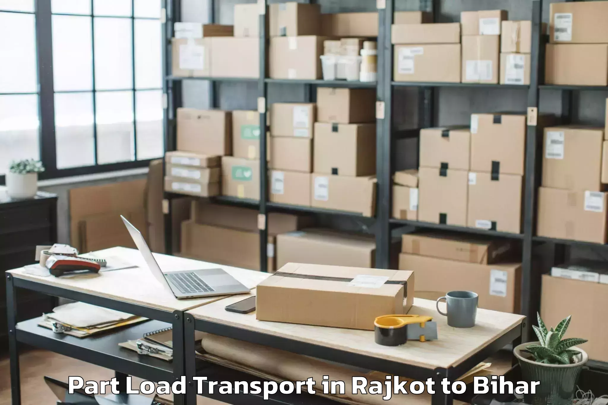 Top Rajkot to Mokameh Khas Part Load Transport Available